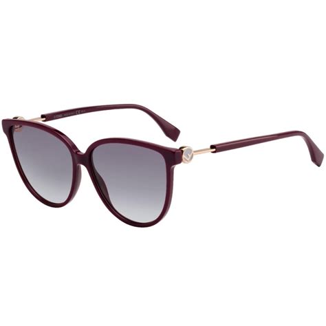 f is fendi ff 0345 s|Fendi F is Fendi Grey Shaded Butterfly Ladies Sunglasses.